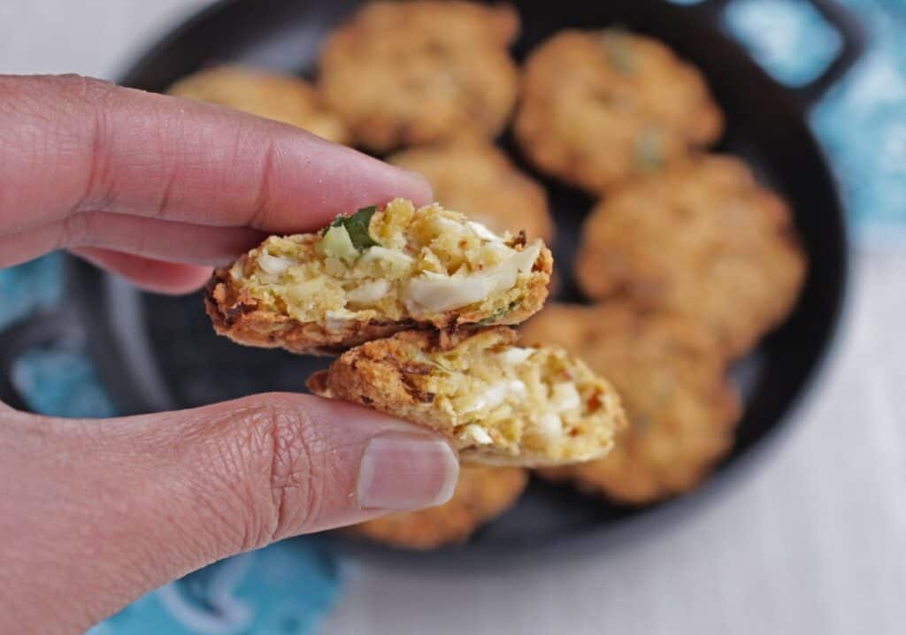 Air Fryer Cabbage Vadai | Lentil Fritters - The Yummy Palate