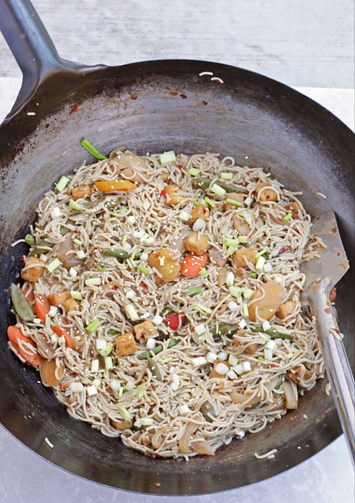 Thai Noodles in a wok